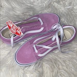lilac colored vans, never worn